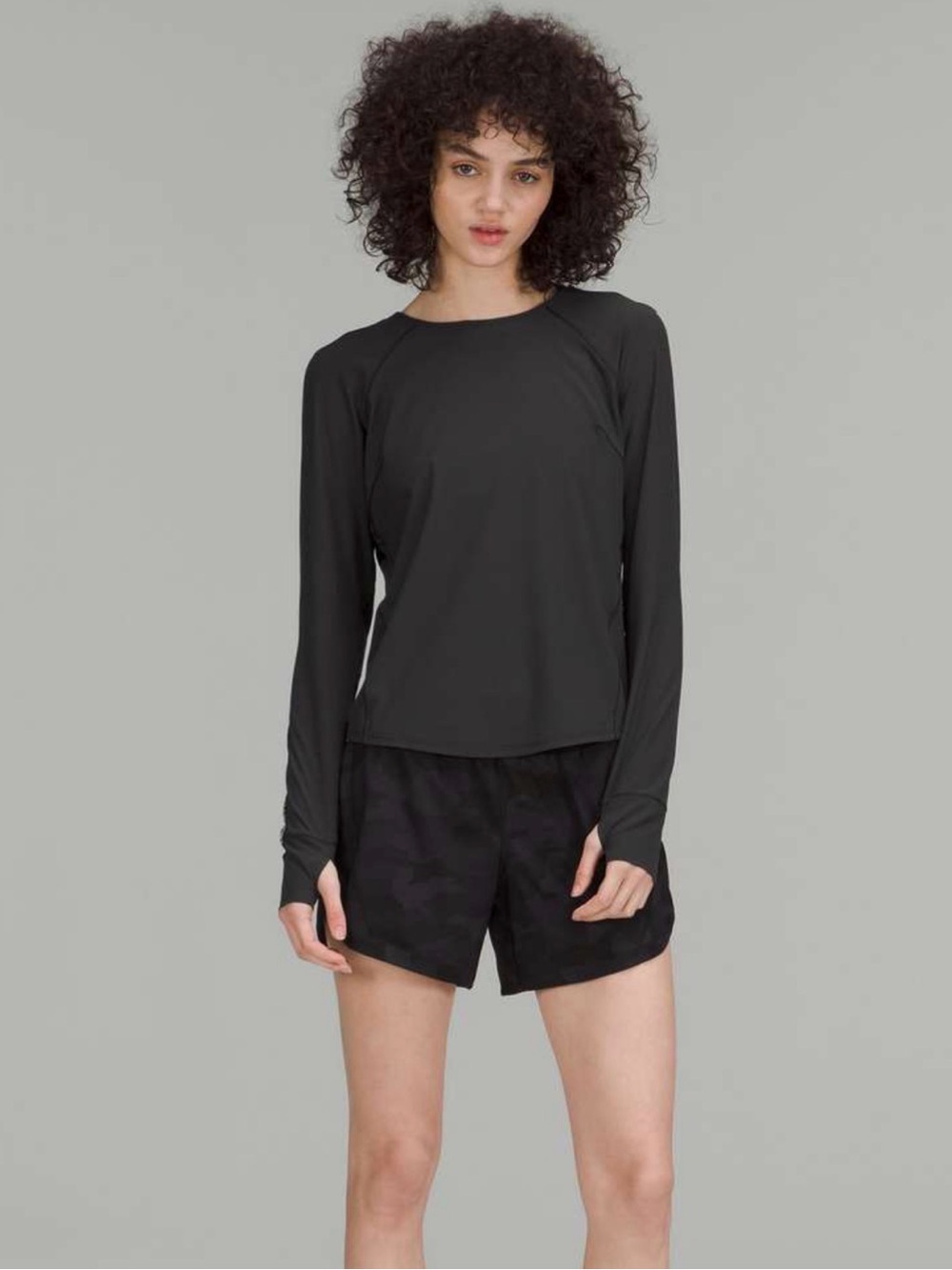 Lululemon Stretch Running Shirt, Black, Size 10